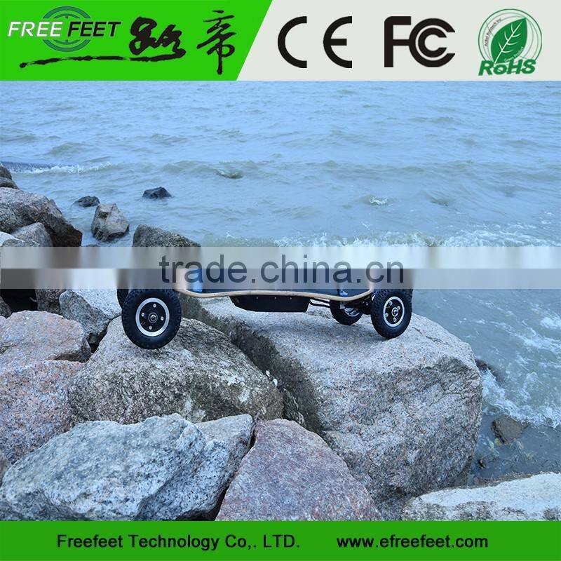 2000W outdoor dual motor K9 skateboard/hoverboard electric skateboard with offroad tyre