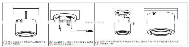 Singapore, 8inch 22W flush mount led downlight lite, White or Black finish, flush mount led downlight fitting