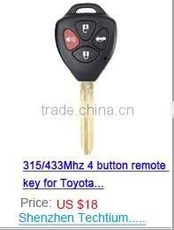 Replacement 2+1 button with switchblade and 2032 big battery place key blanks wholesale for Audi TT Q5 Q7 A6