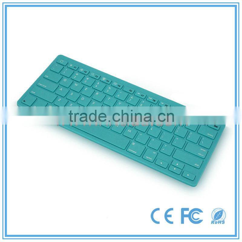 AZERTY layout slim wireless bluetooth keyboard with USB interface