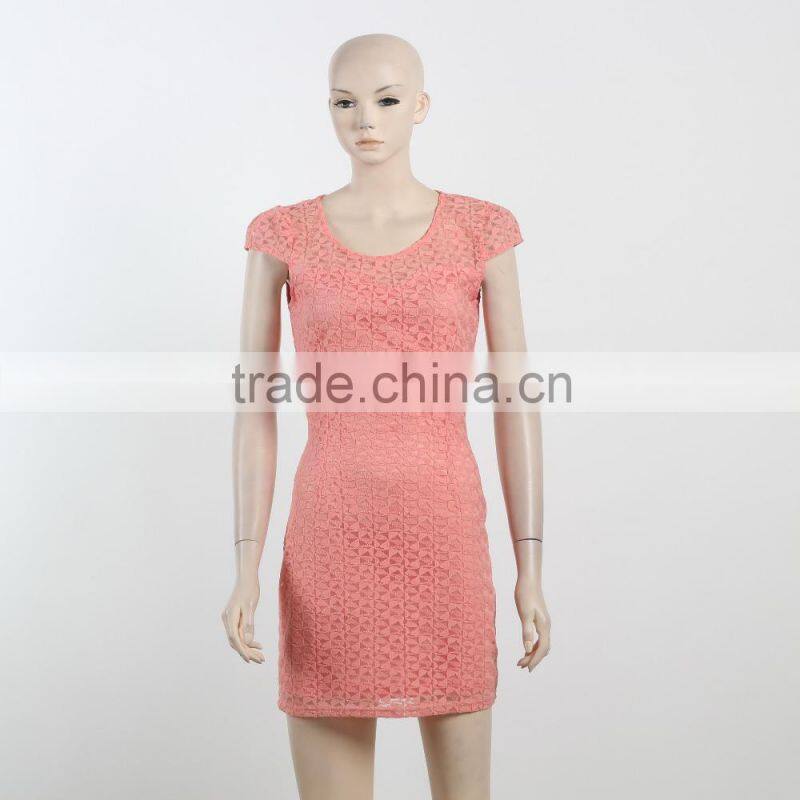 Latest dress 2016 Spring autumn long sleeve dress for mature woman sexy net back dress OEM/ODM supply