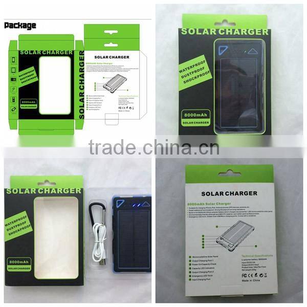 Innovative Products For Import Mobile Solar Charger Power Bank Solar Waterproof