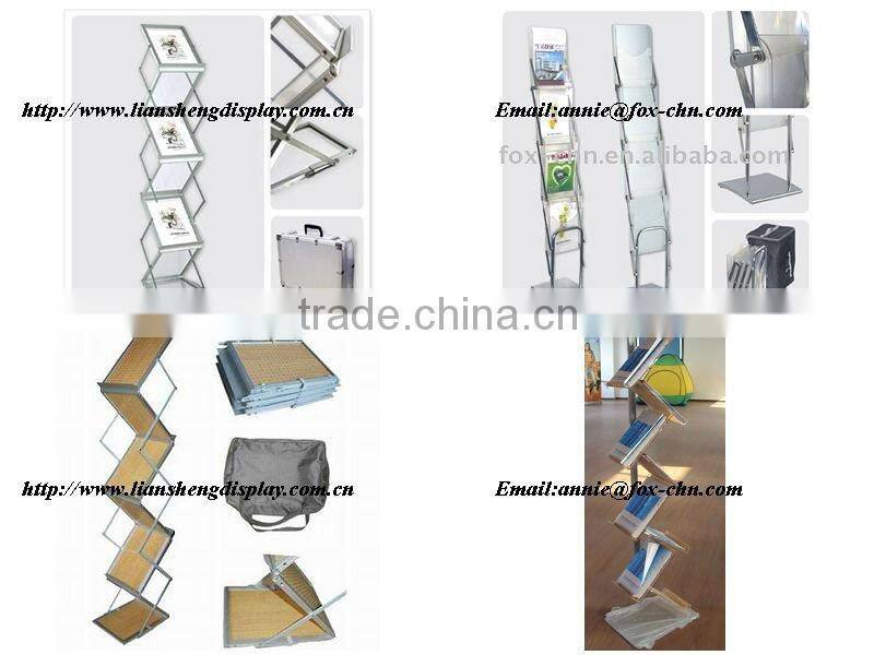 a4 metal brochure holder display shelf