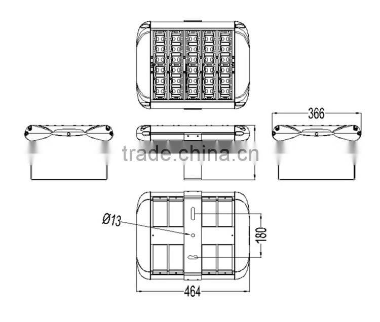 Aluminum High Quality 240W LED Tunnel Light high power