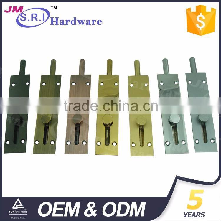 New design high end fashional brass flush door bolt