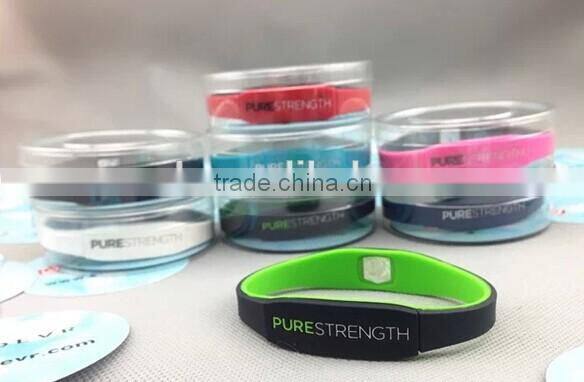 fashion pure strength rubber bracelet silicon