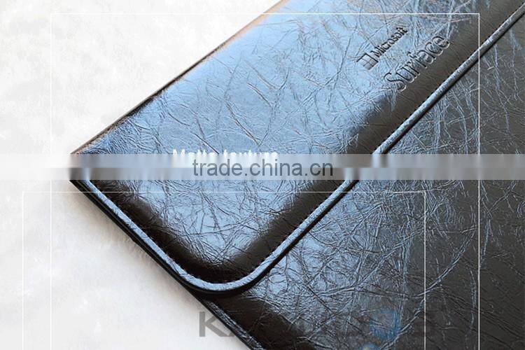 Shock-proof customized Tablet leather Case for microsoft surface pro 4