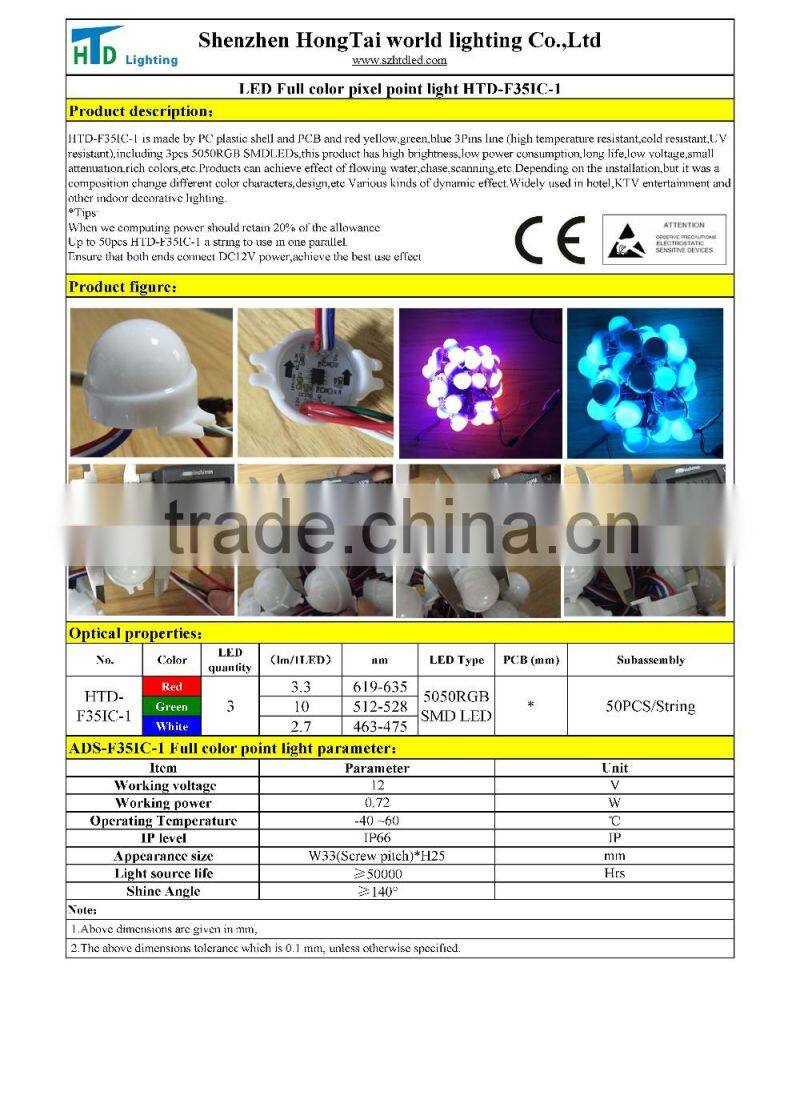 led point light 30mm