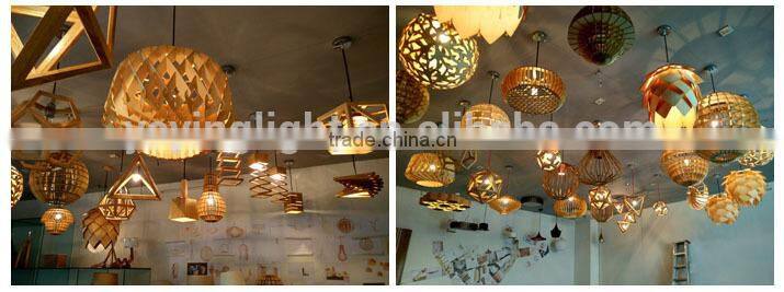 Nordic Light Bar restaurant study bedroom chandelier Wooden chandelier