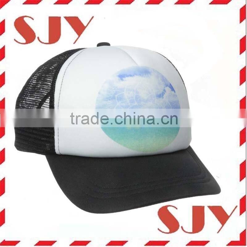 Promotional low profile 100 polyester trucker cap