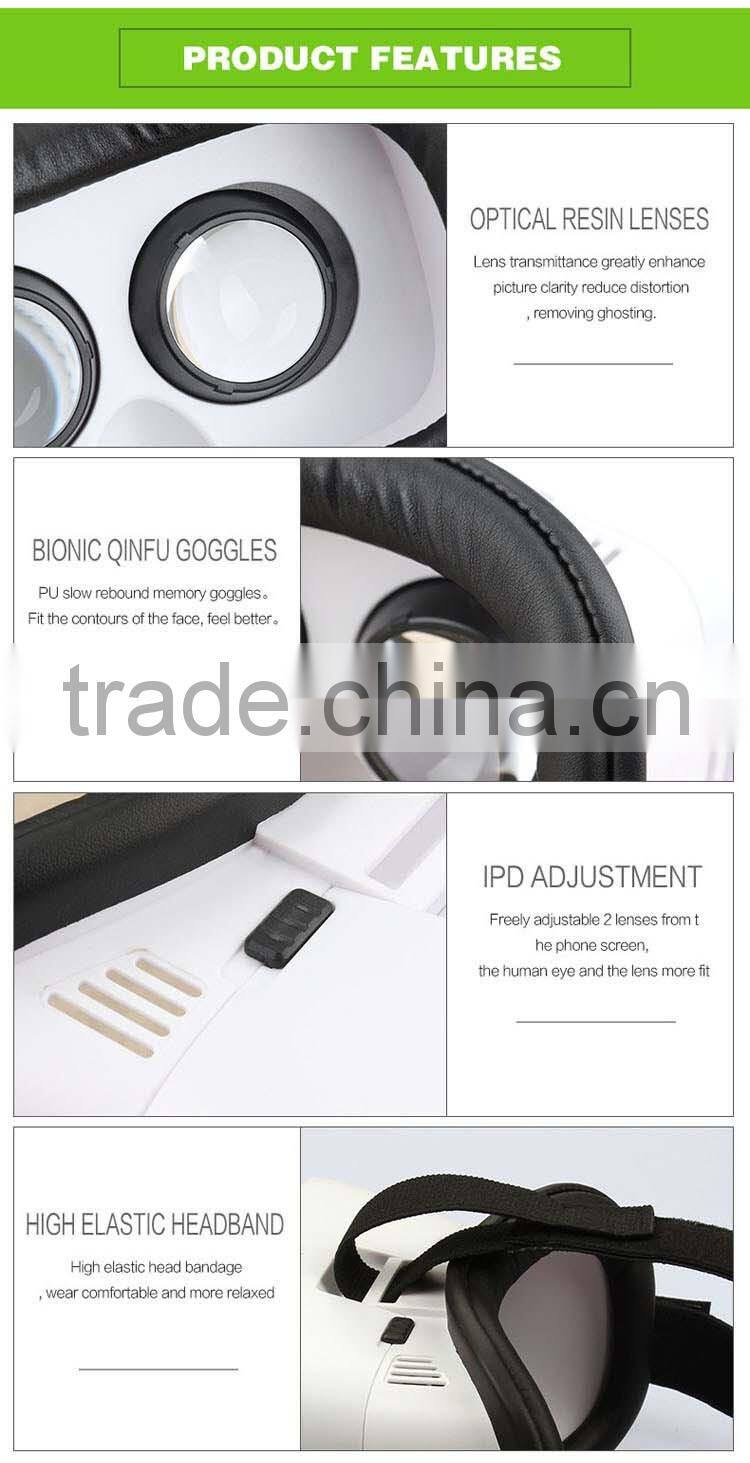 2016 Trending Products Virtual Reality 3D Glasses and 3D Movies VR Box for 4.0"- 6.0" Smart Phone