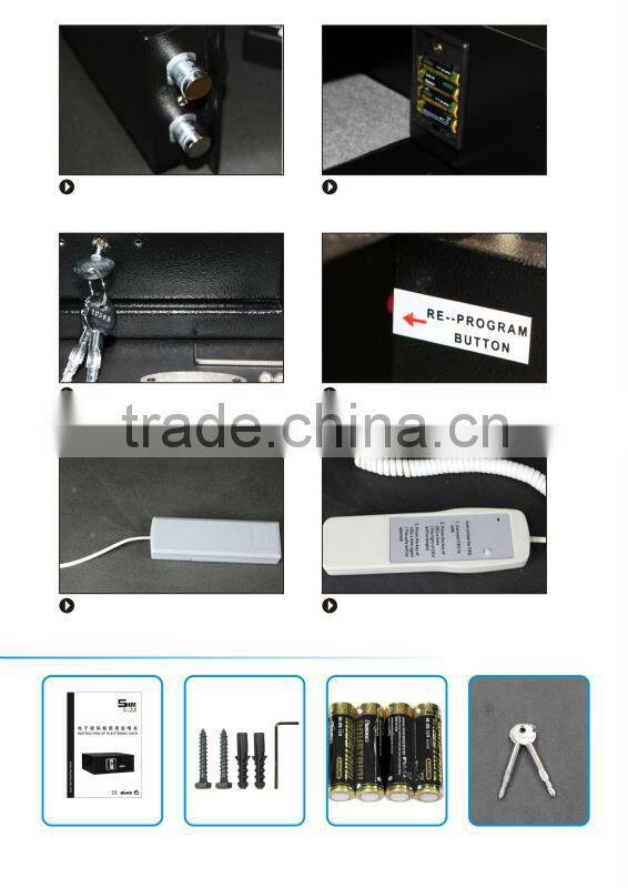 high quality biometric fingerprint safe box for laptop vault door