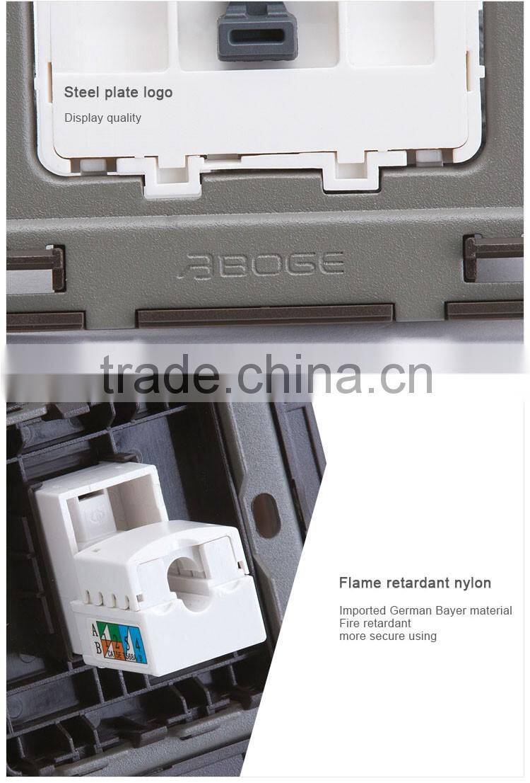 one gang PC socket pressure- line type