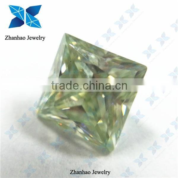 Best shinning wholesale new cutting green color moissanite for jewelry