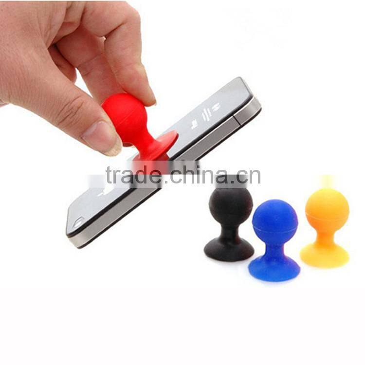 Silicone Mobile Phone Sucker stand/Sucker Holder for iphone mobile phone sucker