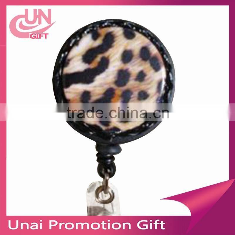 Retractable Pull Badge Reel Zinc Alloy ABS Plastic ID Lanyard Name Tag Card Badge Holder Reels Recoil Belt Key Ring Chain Clips