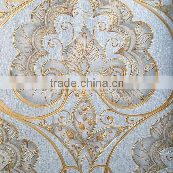 luxurious snd noble deep embossed vinyl wallpaper Italy design
