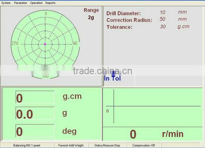 Good Stability 45KW Electronic Digital Dynamic Balancing Machine