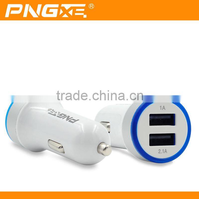 2016 PNGXE phone accessory quick charge 2.0 car charger for mobile phone dual usb car charger