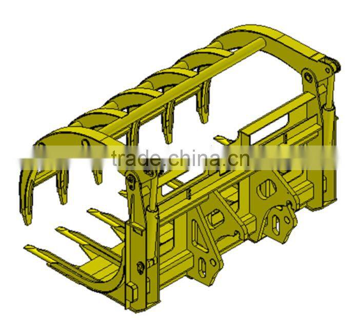 OEM SDLG LG933L/LG936L/LG938L Wheel Loader Attachment Grass Grapple For Sale , Attachment Code 1690100005/1690100093/1690100178