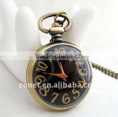 Modern Round Arabic Figures Fashion Design Water-proofing Pendant Pocket Watch Wholesale and Retail ZHPSRS-0069