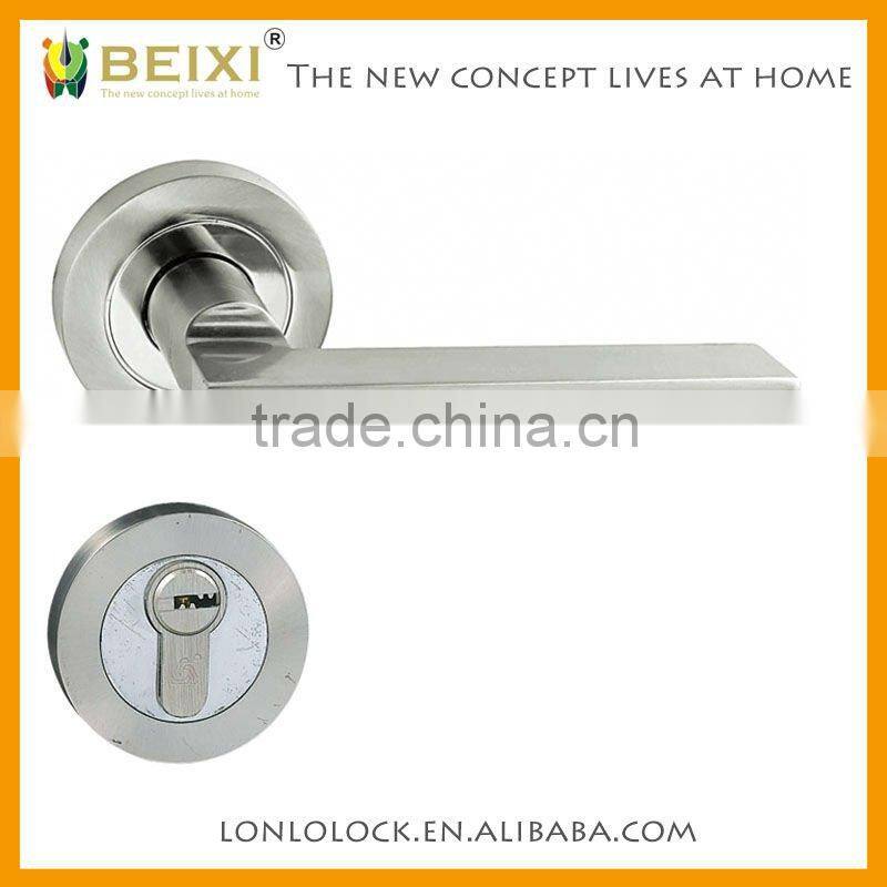 High quality reversible stainless steel SS finish door handles and locks