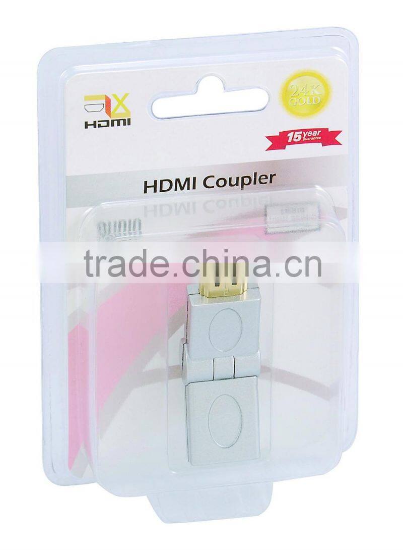 90 degree HDMI A female to MINI male adapter black model