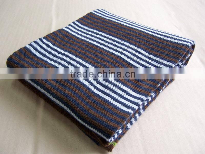 Double layer cashmere jacquard beer infinity long cable knitting pattern plain scarf