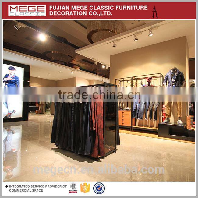 Metal hanging jeans retail shop fixtures