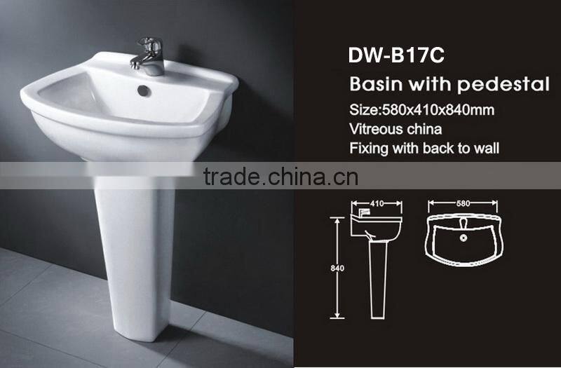 STOCK!!!Ceramic Cheap Available Pedestal Basin DW-B17C