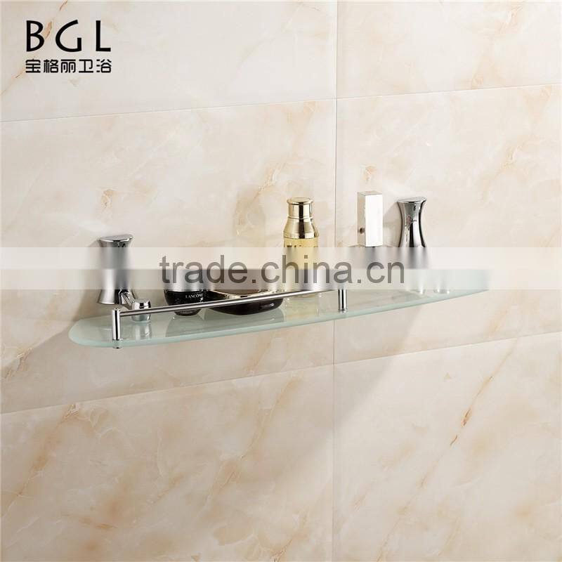 News modern Bathroom accessories hardware zinc alloy items glass shelf