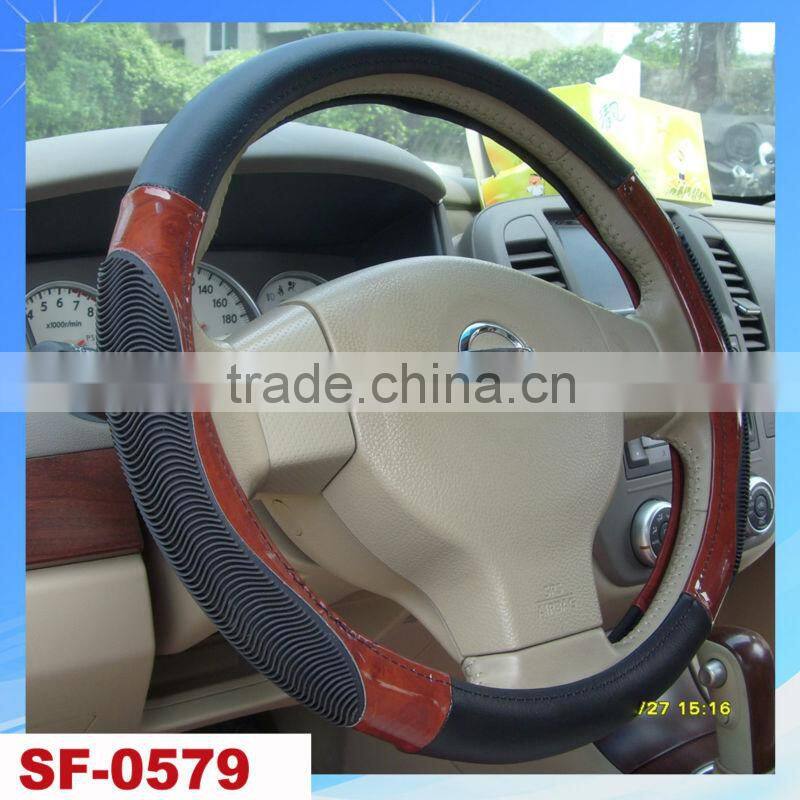 soft feel PU/PVC material popular design car steering wheel cover car accessories