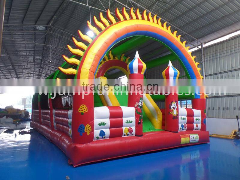 2015 Giant Inflatable Bounce Playground for Child#Cheap Inflatable Amusement Park for Kids