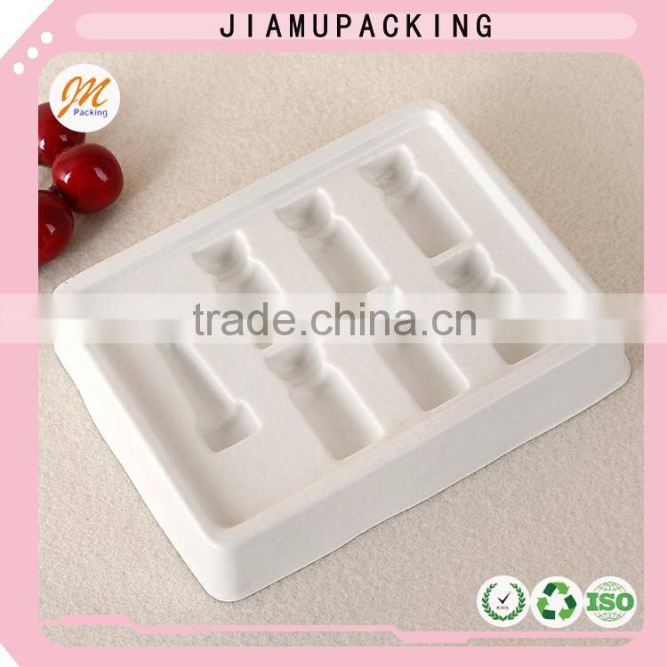 2016 hotsale quality and fashion biodegradable plastic cosmetic containers tray for wholesale