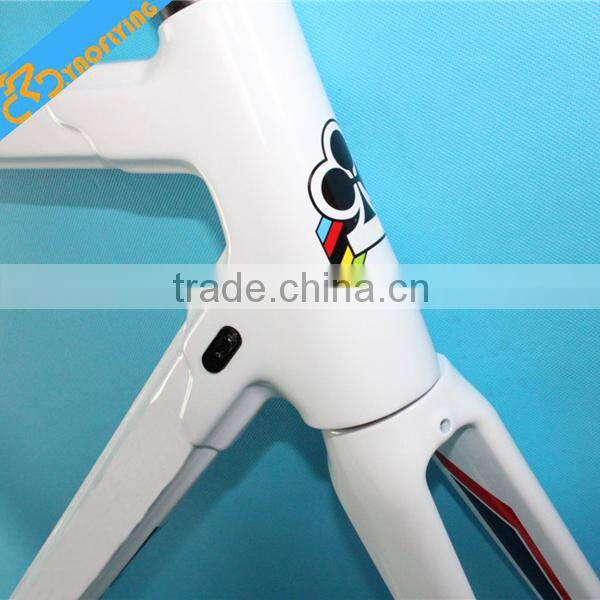 2015 chinese popular style carbon road bike frame for sale including frmae fork seatpost headsets clamp color white