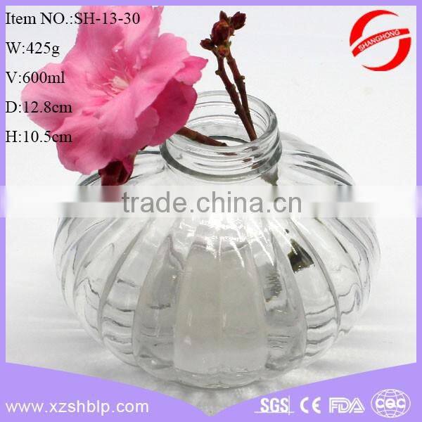 2016 new style glass reed diffuser bottle, 600ml new arrival reed diffuser glass bottle