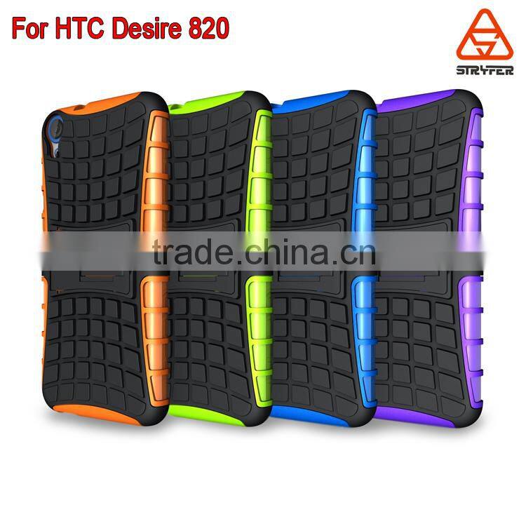 Stock Hole sale Telephone Mobile case Hard PC plus Soft TPU 2 in 1 Hybird cover for HTC Desire 820/D820u
