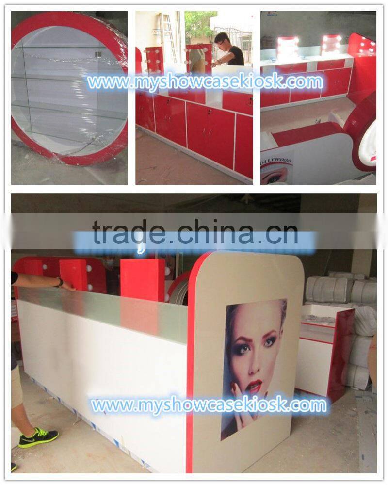 Fashionable cosmetic product display stands cosmetic display shelf
