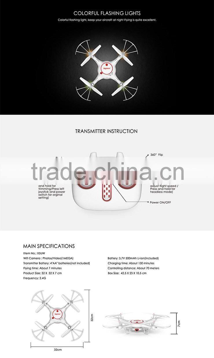 Syma X5UC 6-axis Gyro With 720P HD Camera Altitude Hold Mode RC Quadcopter RTF 2.4GHz