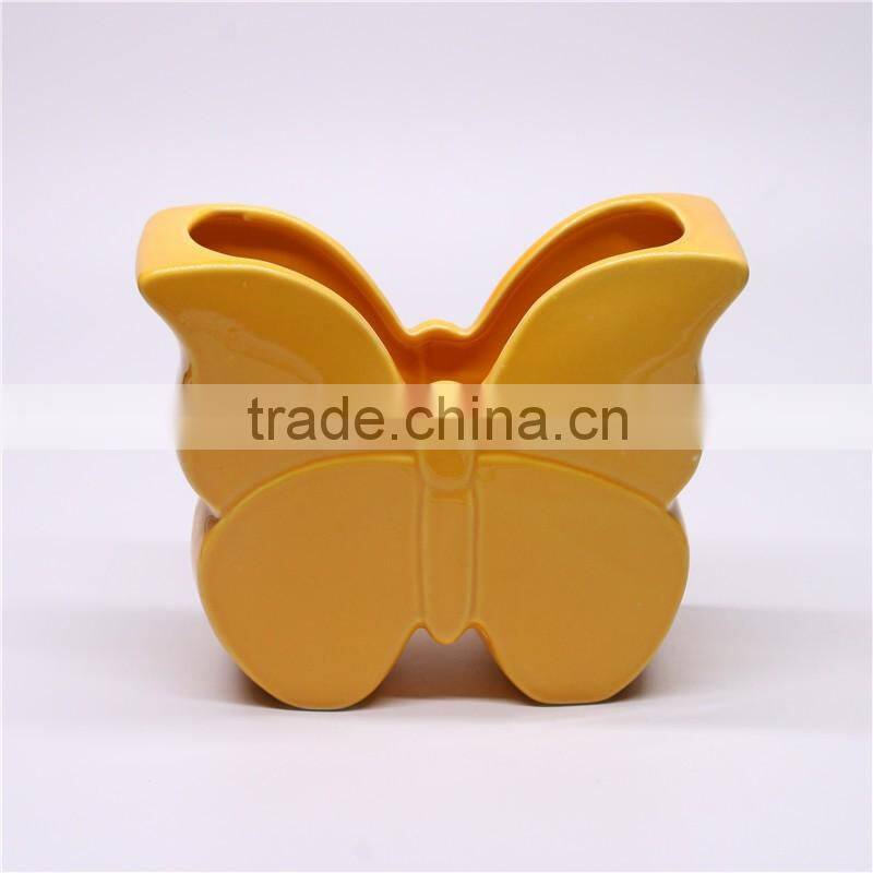 The butterfly decorative home ceramic flower pot
