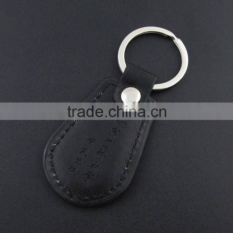 factory wholesale handmade simple leather key ring holder