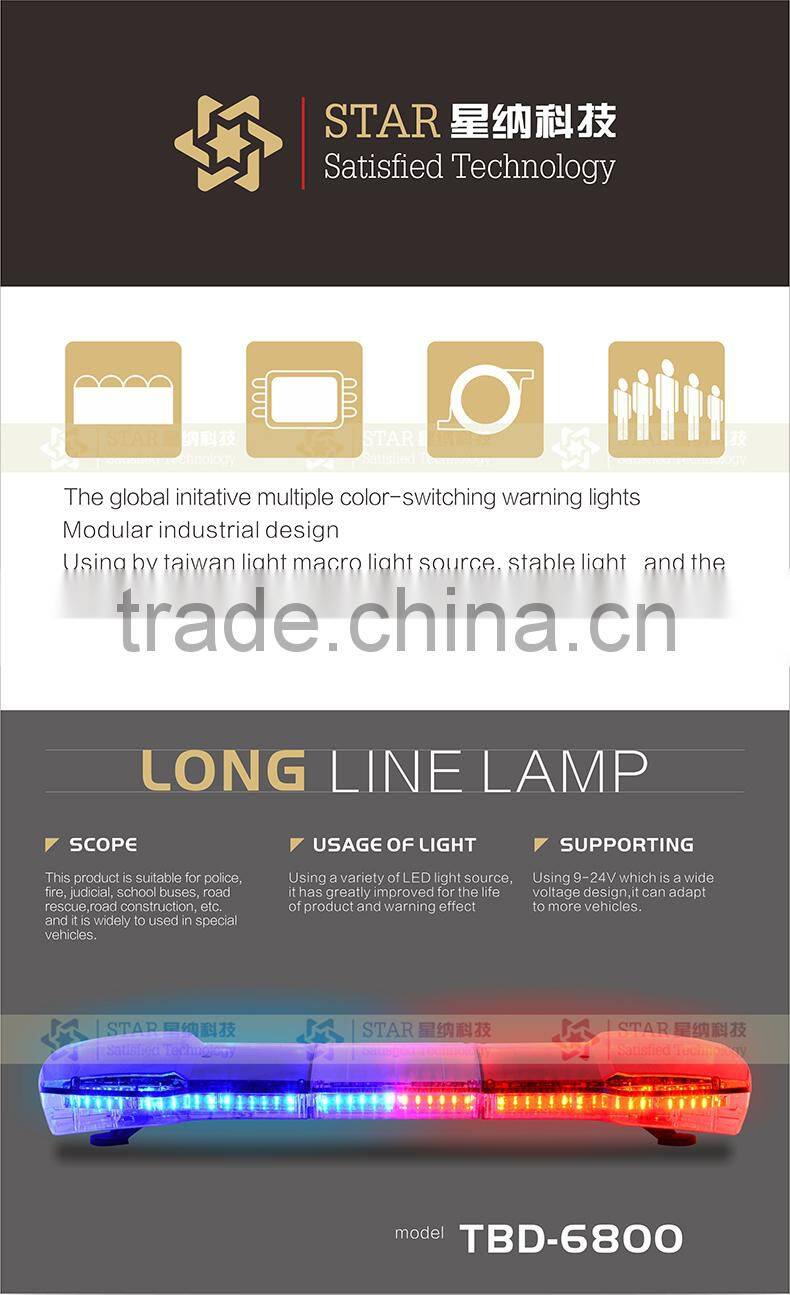 Linear led warning light bar TBD-6800