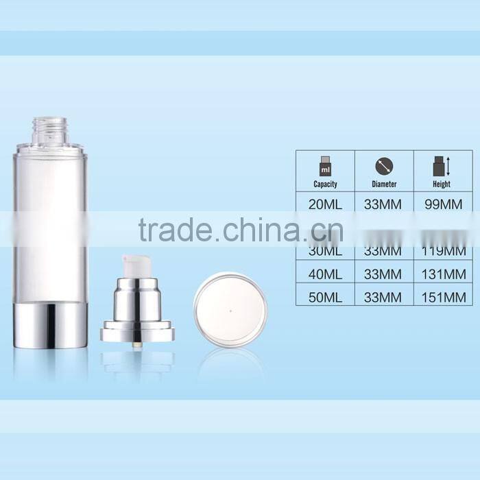 WY0261 top quality hot selling airless bottle, SAN sprayer bottle