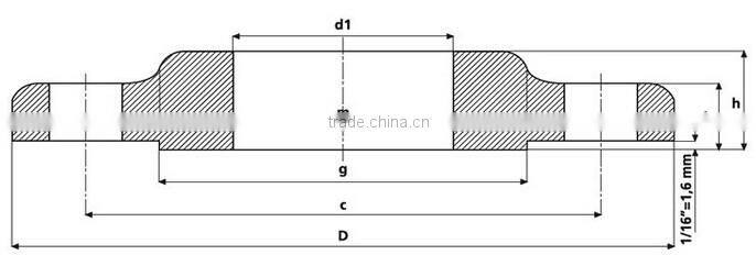 150LB SO RF flange by customized