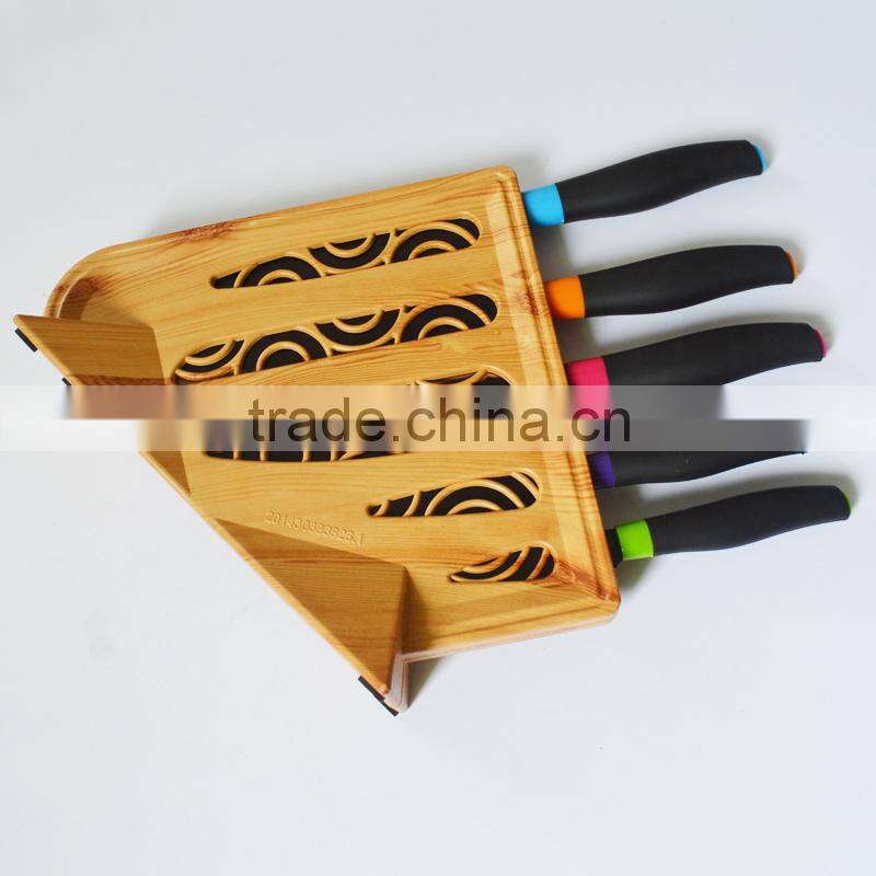 2015 new style 6pcs non-stick stainless steel kitchen knife set