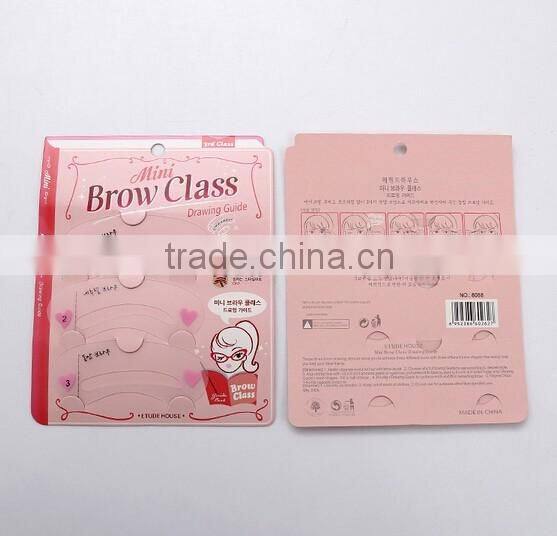 Beauty Makeup Eyebrow Drawing CardEyebrow stencil Eyebrow card