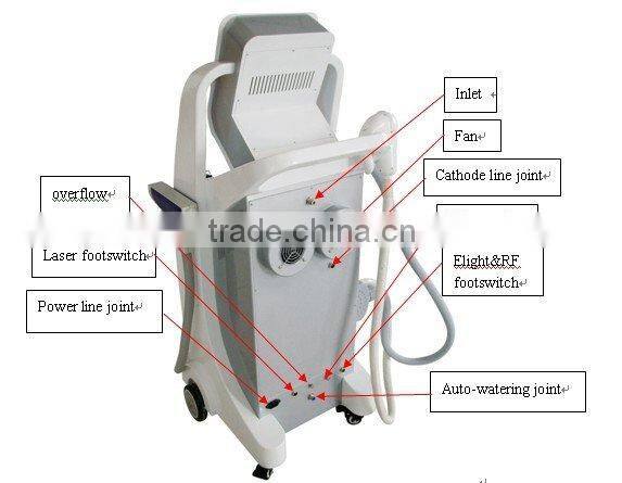 YAG Laser Tattoo Removal System (Q Switch Nd) + RF + E-light Esthetic Equipment