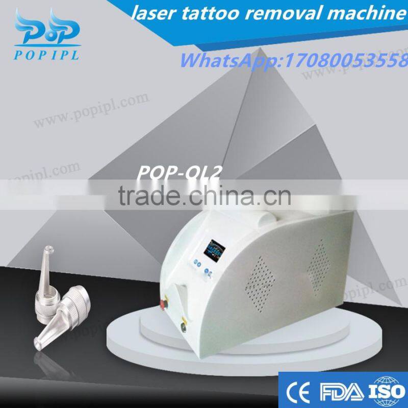 ND.YAG laser Q-switch POP-QL2 laser tattoo removal machine ipl laser tattoo removal POPIPL tattoo removal laser in2016