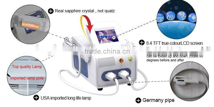 The advanced 3000w power shr hair removal hospital equipment name