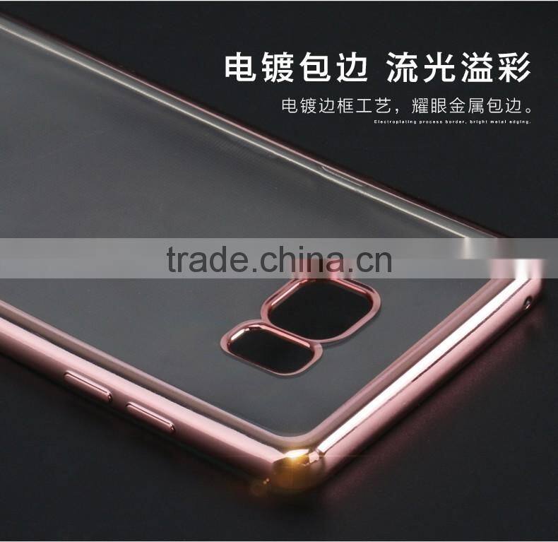 2016 Newest Original USAMS electroplate Plating TPU and ultra thin transparent Back Cover Case For Samsung Galaxy Note 7